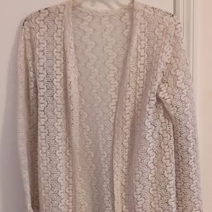 Elegant Cream Lace Women's Sweater